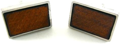 Football Stadium Cufflinks made from South Bend Seat Wood