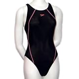 SPEEDO Schwimmanzug Propellor Splice Powerback, black / rosa shocking