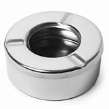 from Drinkstuff Windproof Ashtray Stainless Steel | Ashtray with Lid