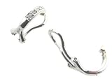 White Gold Clip-On Huggie by Jude Frances