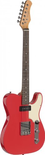 Stagg SET-CST FRD Vintage T Series Custom Electric Guitar - Fiesta Red Gloss On Sale