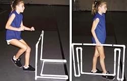 Hi-Lo Training Hurdle Adjusts 1" to 48" - Sports Exercise Equipment