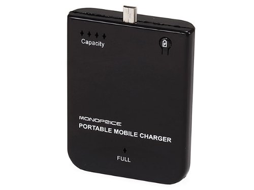 2800mAh Mini USB Backup Battery Pack for Smart Phones, Cell Phones and Cameras-black