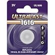 Ultralast UL-1616 Lithium Button Cell Battery DL1616B and ECR-1616BP Equivalent