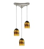IMAGE OF 10217/3CMT - ELK Lighting Cosmos 3 Light Pendant in Satin Nickel 10217/3CMT