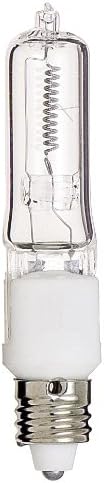 Satco S3485 1/Card 120V 100-Watt T4 E11 Base Light Bulb, Clear
