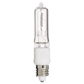  Satco S3157 120V 75-Watt T4 E11 Base Light Bulb, Clear