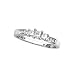 14K White Gold 1/2 ct. Princess Cut Diamond Anniversary Band