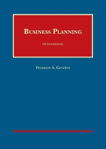 Business Planning (University Casebook Series) by Franklin Gevurtz (2014-11-26)