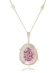 Judith Ripka "Oasis" Large Stone with Estate Element Pendant Necklace