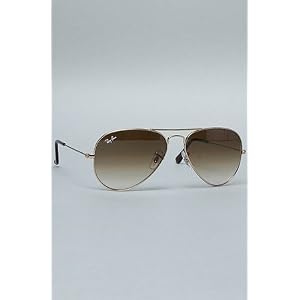 Ray Ban The 55mm Large Aviator Sunglasses in Faded Brown,Sunglasses for Unisex