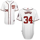 Washington Nationals Authentic Bryce Harper Home Cool Base Jersey