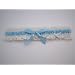 Strumpfband zur Hochzeit mit Spitze in creme/ blau