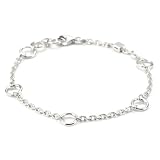 ELLE Jewelry Charms Sterling Silver Bracelet, 
