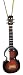Miniature Hoffner Bass Guitar Christmas Ornament Brown Burst 4