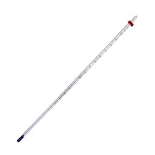 H-B Instrument DURAC Incubator Thermometer, Organic Fill with White Back Glass