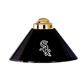 Chicago White Sox 3pc SWAG METAL SHADE POOL BILLIARD TABLE LAMP LIGHT