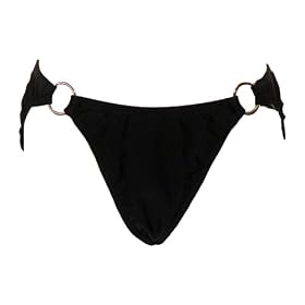Buy Be Creative Black Bikini w Silver Rings L by Be Creative