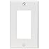 Leviton 80401-NW 1-Gang Decora/GFCI Device Decora Wallplate, Standard Size, Thermoplastic Nylon, Device Mount, White