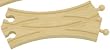 WOODEN CURVED CROSSING TRACK BY MAXIM - 1 PIECE
