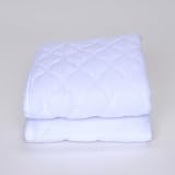Royal Heritage Home White Quilted Terry Sheet Savers With Ties - Set of 2