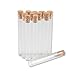 TAI DIAN 4ml Small Glass Vials Jars Test Tube with Cork Stopper Empty Glass Transparent Mason Jars Bottles 100pcs(10x75-shiguan)