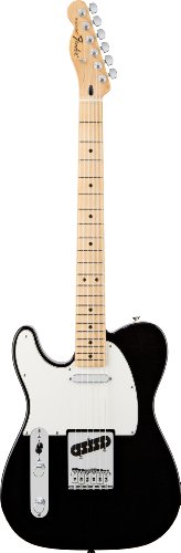 31qaUUpoYjL Fender Standard Telecaster®, Left Handed Electric Guitar, Black, Maple Fretboard