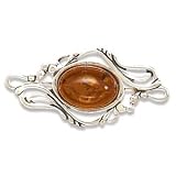 Oxidized Amber Pin