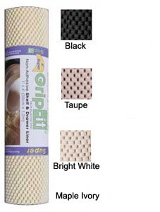 Grip-It Shelf & Drawer Liner- Black - Heavy Duty