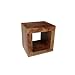 Square Wooden Mango Wood Display Cube Solid Dakota Mango Woo