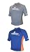 Mens Tilos Short Sleeve Rash Guard for Diving, Surfing, Snorkeling and more, Heavy 8 oz , Blue, Navy, Grey, Orange, Scuba Diving, Swimming, Jetski, Kayaking