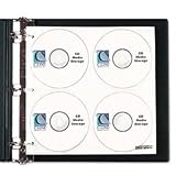 CD/DVD Ring Binder Kit, "D" Ring, 2" Capacity, Black
