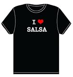 I LOVE SALSA T-SHIRT - ladies and mens shirts - all sizes - wrapping and gift message service available