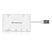 Transcend Hi-Speed externes Kartenleseger�t mit 3 USB Hubs wei�