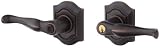 Baldwin 5237.112.RENT Bethpage Lever Keyed Entry Set, Venetian Bronze