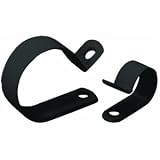 Gardner Bender PPC-1525UVB 1/4-Inch Black Plastic Cable Clamps, 18-Pack