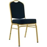 Trademark Poker Deluxe Padded Metal Upholstery Poker Chair (Black)