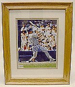 Mark McGwire Framed and Matted 8 x 10 Autographed Color Photograph (Oakland Athletics)