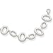 Sterling Silver 7.5 Inch Rhodium Plated