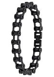 Black Ionic Plated Stainless Steel Cycle Bracelet