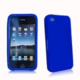 Silicone Case Cover for Apple iPhone 4 4G Dark Blue D10
