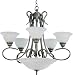 Maxim Lighting 2605MRPE Maritime Pewter Multi-Tier Chandelier Pewter
