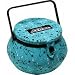 Project Runway Aqua Round Sewing Basket