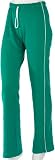 American Apparel Unisex Adults California Fleece Track Pant Kelly Green/ WhiteMedium