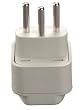 Grounded Adapter - American to Swiss - White