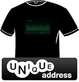 T-Qualizer TECHNO grün ( Equalizer LED Leucht T-Shirt ), Größe:XL