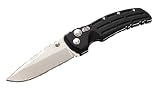 Hogue Extreme Series Knife Aluminum Frame 4-Inch Drop Point Blade Tumble Finish, Matte Black