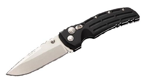 Hogue Extreme Series Knife Aluminum Frame 4-Inch Drop Point Blade Tumble Finish, Matte Black Hogue Extreme Series Knife Aluminum Frame 4-Inch Drop Point Blade Tumble Finish, Matte Black
