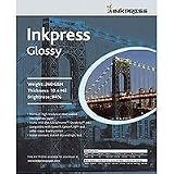 Inkpress Glossy Premium Single Sided Bright Resin Coated Photograde Inkjet Paper - 104mil - 240gsm - 11x17 - 250 Sheets