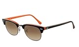 Ray-ban Sunglasses Designer Fashion Authentic Unisex Colorize ClubMaster Top Black /Dark Orange /Brown Gradient Rb2156 1012/51 Ray-ban Sunglasses Designer Fashion Authentic Unisex Colorize ClubMaster Top Black /Dark Orange /Brown Gradient Rb2156 1012/51